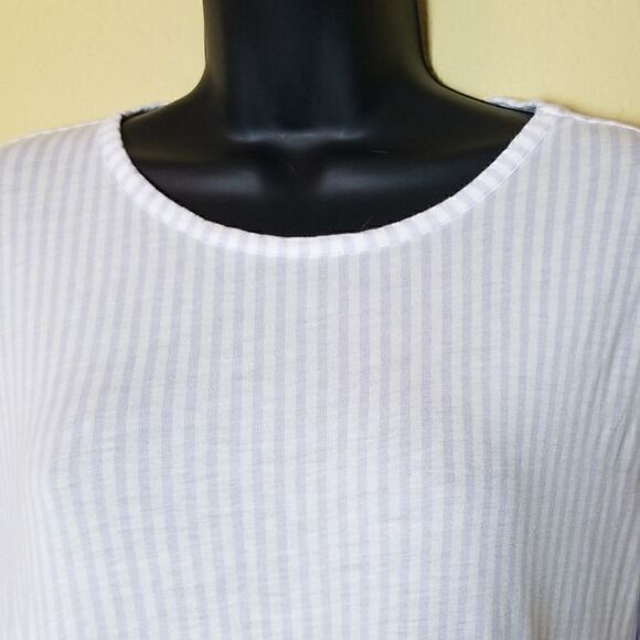 Michael Kors Striped Peplum Top - Picture 4 of 8